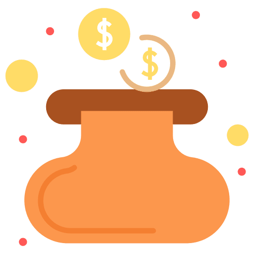 Cash bag bank business icon Cash bag bank business icon
