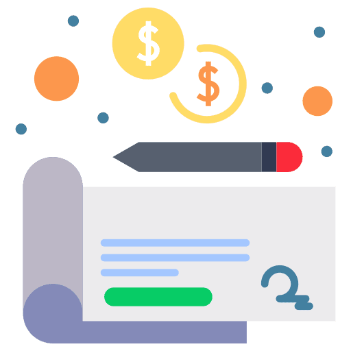 Check bank money payment icon Check bank money payment icon