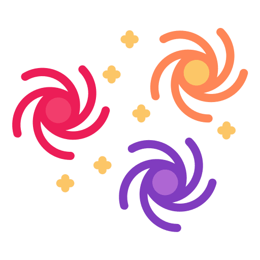 Galaxy astronomy space black hole icon
