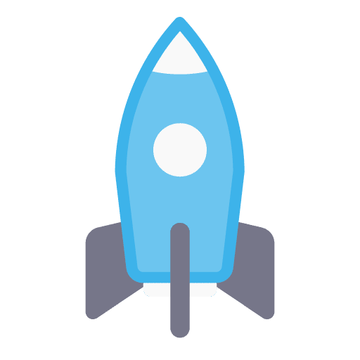 Rocket rocket space transportation icon