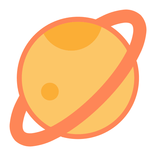 Saturn moon planet planet earth icon