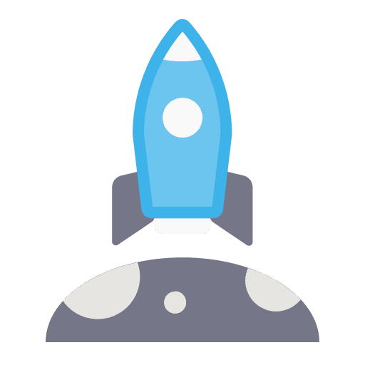 Landing planet moon shuttle icon Landing planet moon shuttle icon