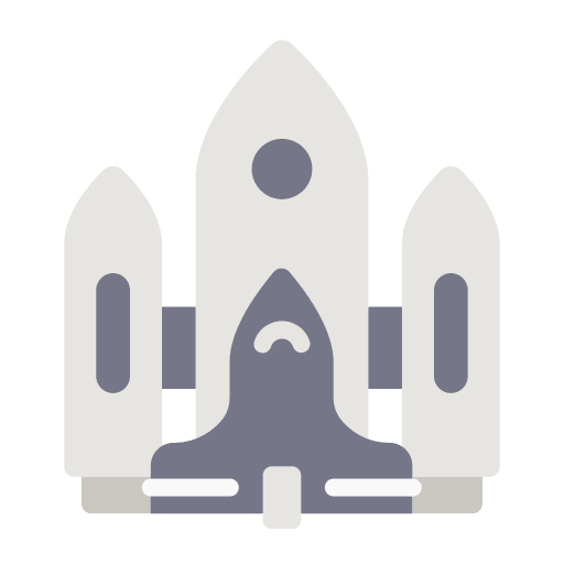 Space shuttle rocket launch transport rocket ship icon Space shuttle rocket launch transport rocket ship icon