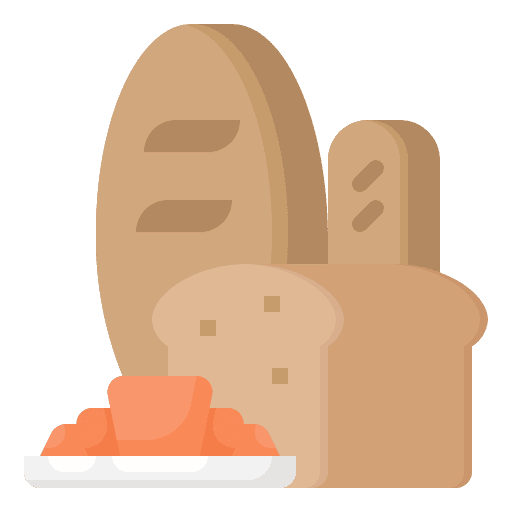 Bakery restaurant food and restaurant bread icon
