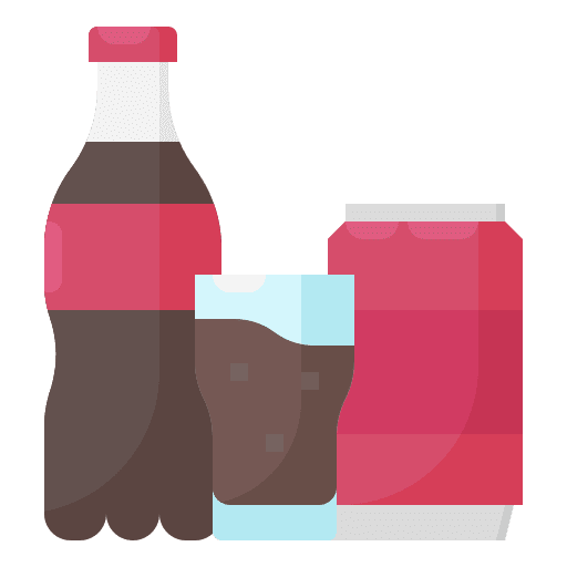 Drink glass bottle cola icon