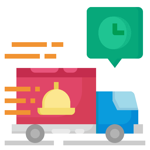 Food truck time fast food truck icon Food truck time fast food truck icon