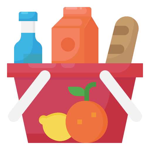 Grocery basket market grocery icon Grocery basket market grocery icon