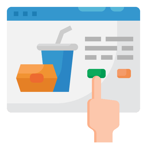Online order online order restaurant application icon Online order online order restaurant application icon