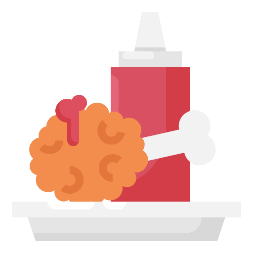 Fried chicken food food and restaurant fast icon Fried chicken food food and restaurant fast icon