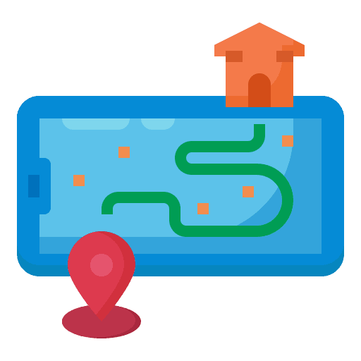 Map pin smartphone tracking icon Map pin smartphone tracking icon