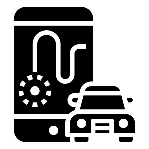 Tracking application mobile shipping and delivery icon