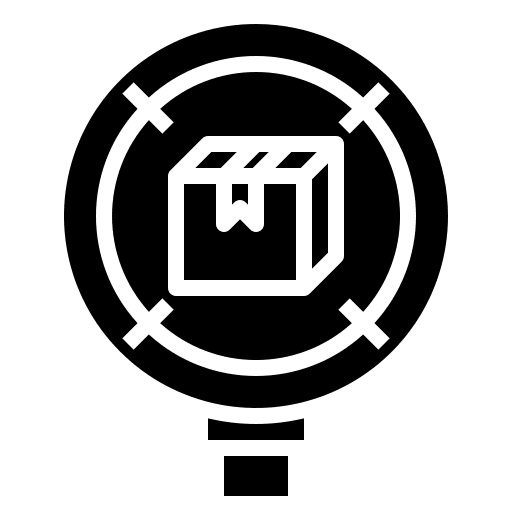 Package tracking searching track icon