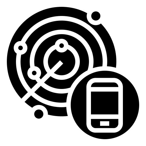 Radar location scanning tracking icon
