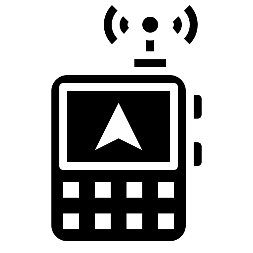 Satellite navigator shipping and delivery satellite navigator electronics icon
