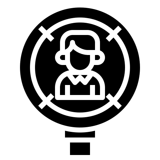 User user zoom search user icon