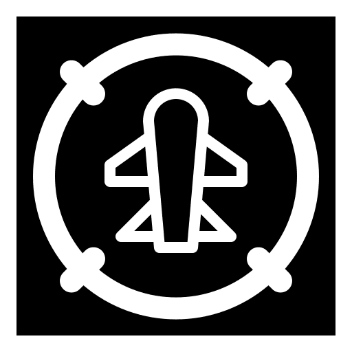 Flight location radar flight icon