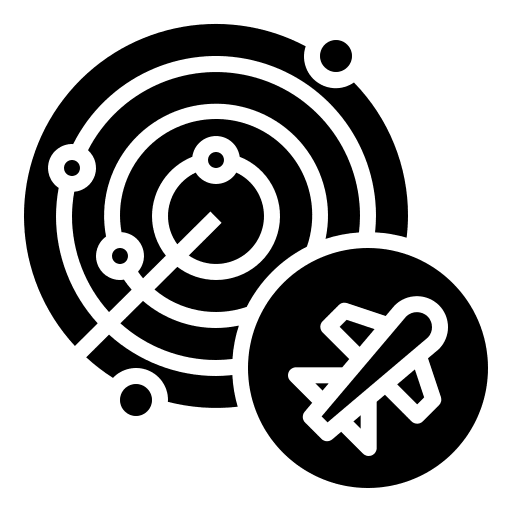 Flight shipping and delivery transportation travel icon