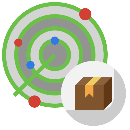 Package radar package tracking icon