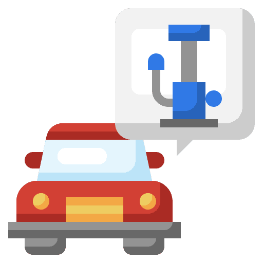 Air pump vehicle automobile driving icon