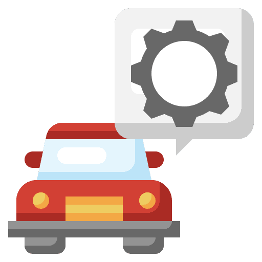 Setting transportation car setting icon Setting transportation car setting icon