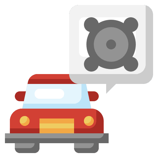 Sound system transport transportation vehicle icon Sound system transport transportation vehicle icon