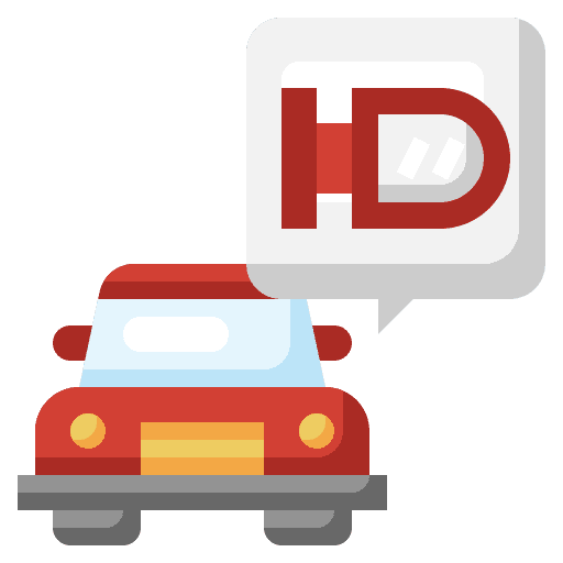 Wing mirror wing mirror transport car service icon