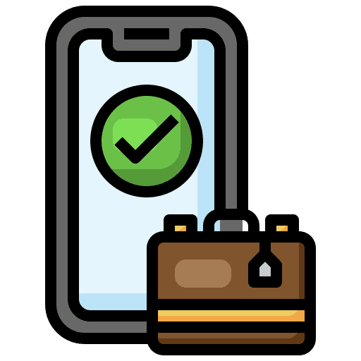 Booking smartphone travel mobile icon