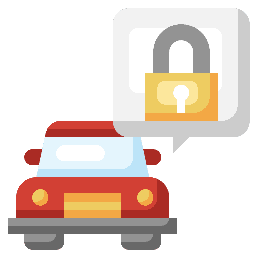 Locking vehicle security locking icon Locking vehicle security locking icon