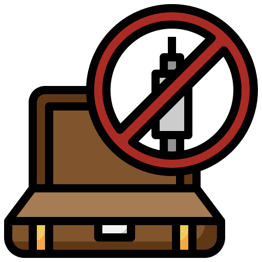 Syringe needle banned forbidden icon Syringe needle banned forbidden icon