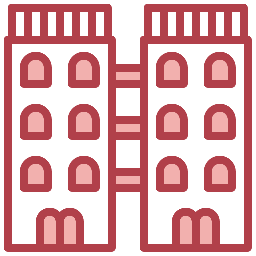 Aparment buildings urban aparment icon