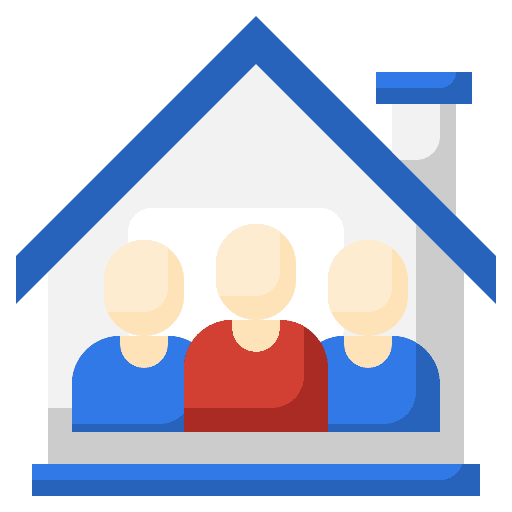 Family real estate adults family icon