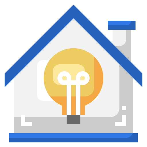 Lighting electronics lighting house icon