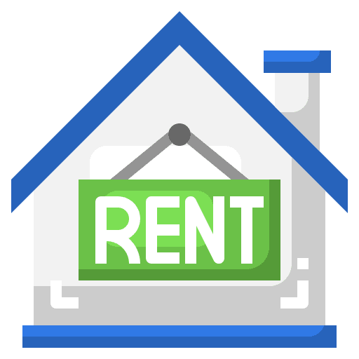 Rent construction real estate property icon