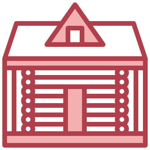 Wood house wooden residential hut icon Wood house wooden residential hut icon
