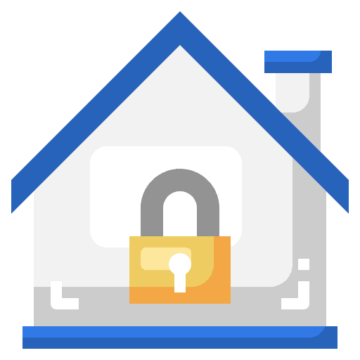 Lock secure estate private icon