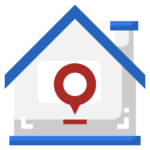 Pin address pin map icon