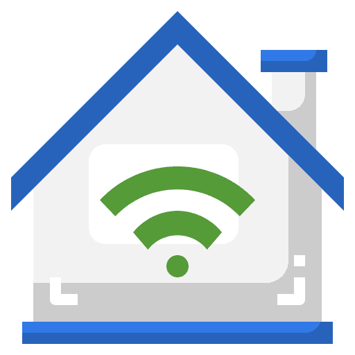 Wifi architecture and city wifi technology icon