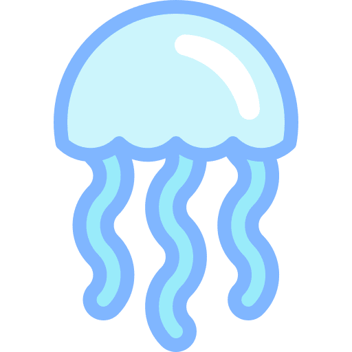 Jellyfish jellyfish sea life nature icon