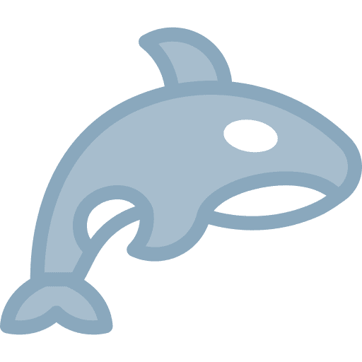 Orca life sea life shape icon