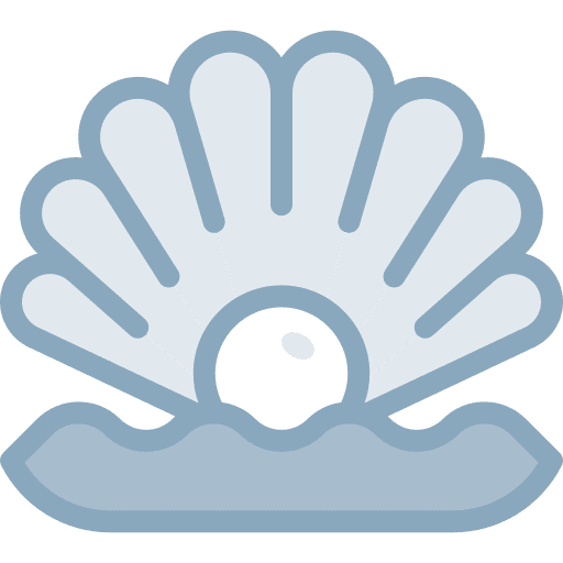 Oyster pearls pearl mollusk icon