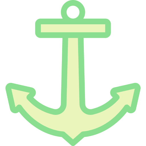 Anchor shape anchor navigation icon