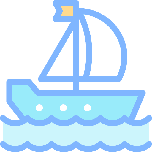 Sailing boat sailing boat yacht ship icon