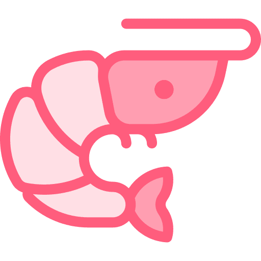 Shrimp wild life aquatic sea life icon