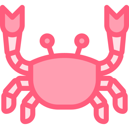 Crab craft art fold icon