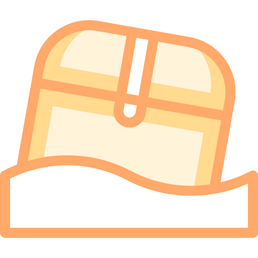 Treasure chest gaming pirate computer icon