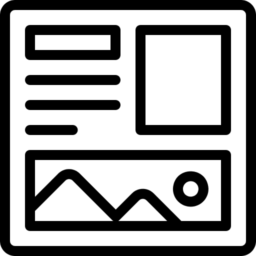 Layout page layout website icon