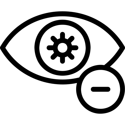 Red eyes remove options reduction icon