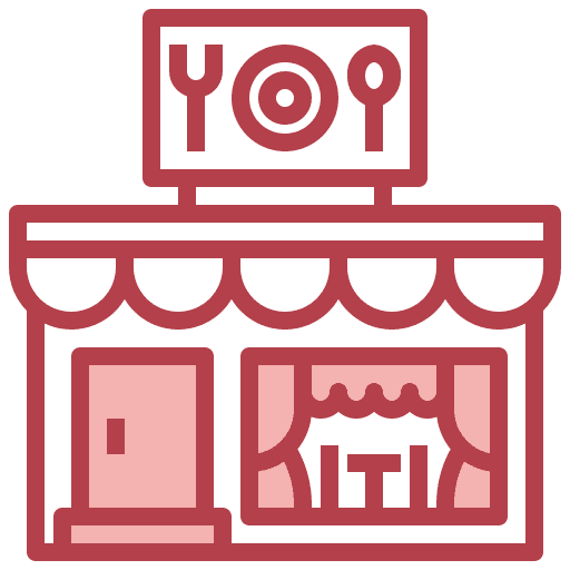 Restaurant store restaurant shop icon