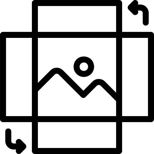 Rotate files and folders design rotate icon