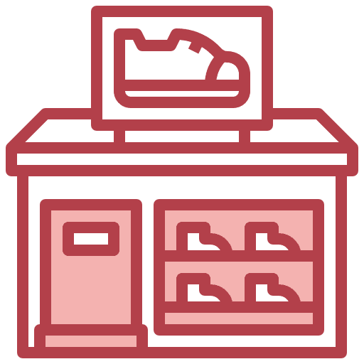 Shoe shop shoes sportive store icon Shoe shop shoes sportive store icon